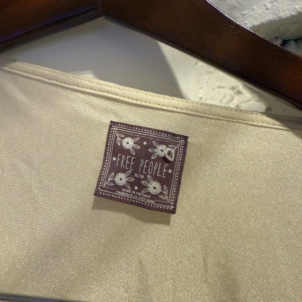 Free People Cream Lace Blouse - Picture 2 of 5